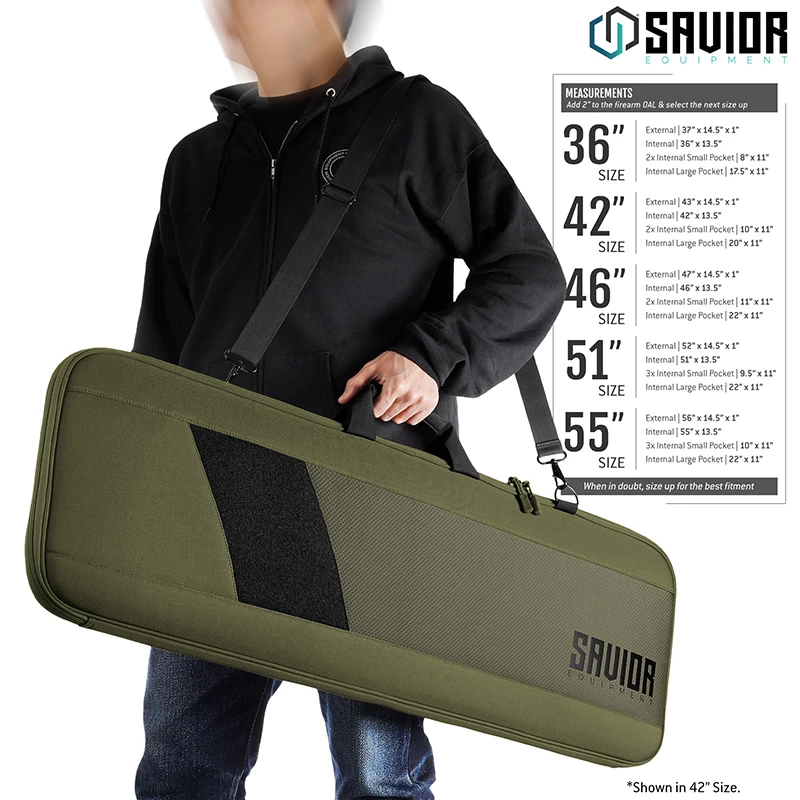 Savior Equipment Specialist 51" Single Rifle Case - OD Green 2