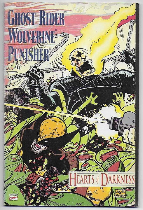 Ghost Rider/Wolverine/Punisher: Hearts of Darkness VF Solblekt på ryggen