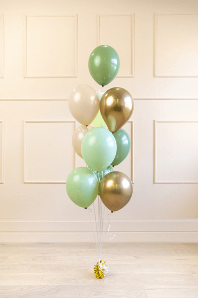 Ballongbukett Grön Mix 10-pack - 2