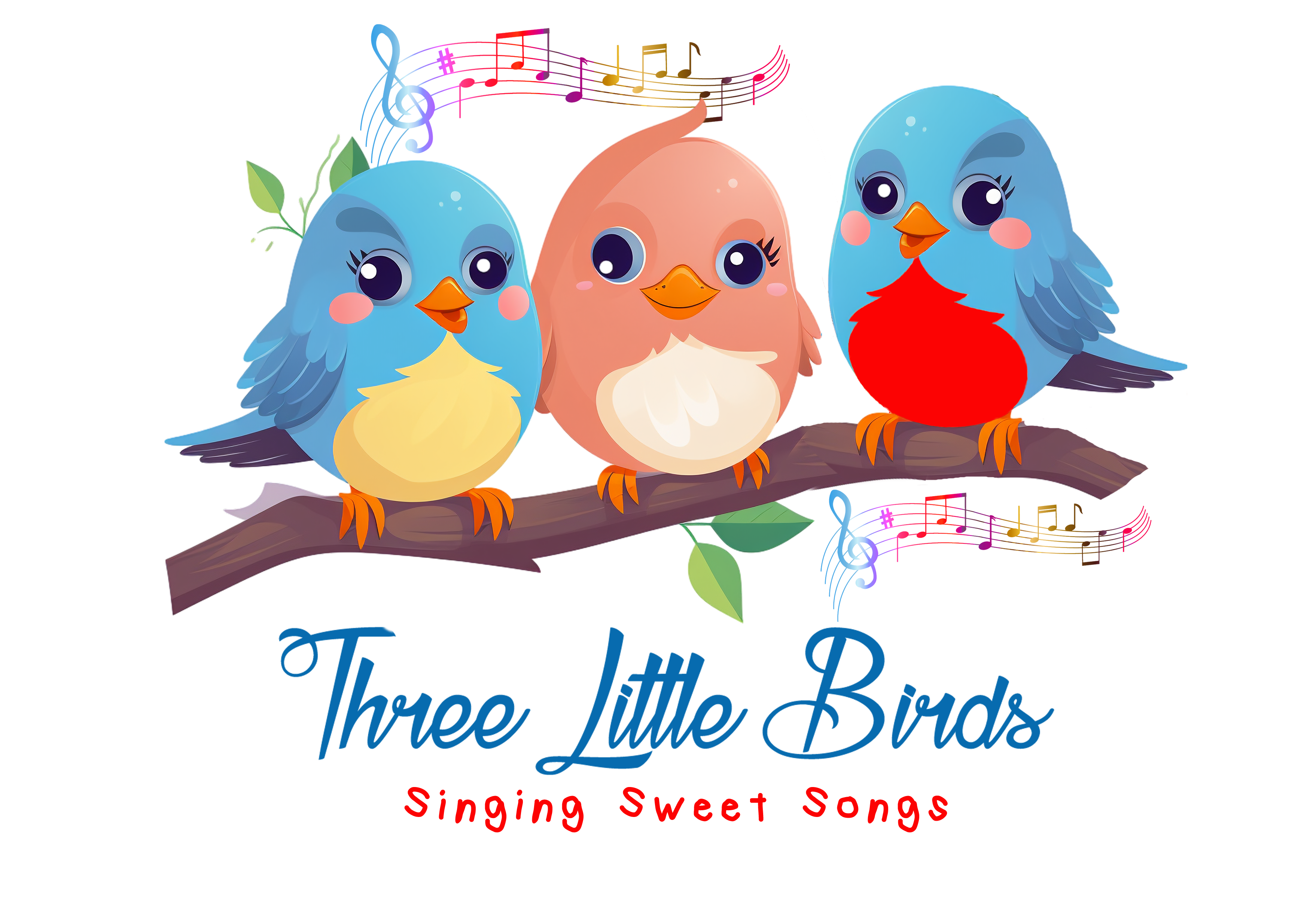 Three Little Birds Kids Hoodie White