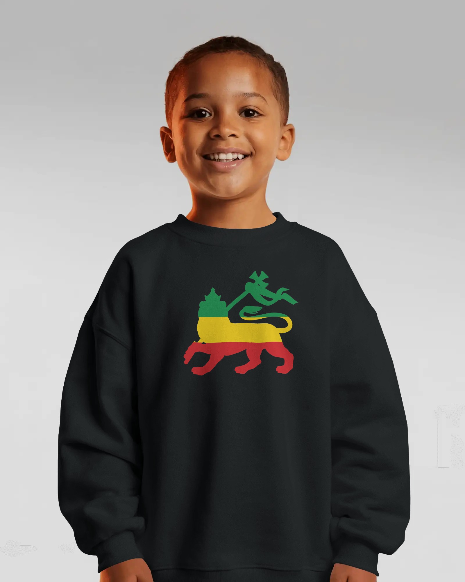 Conquering Lion Kids Sweater Black