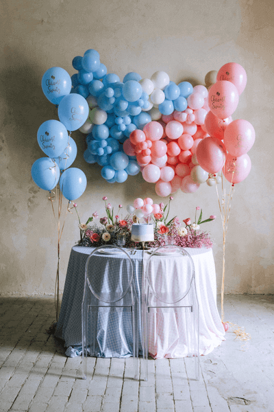 Ballong Cake topper Rosa 29 cm - 3