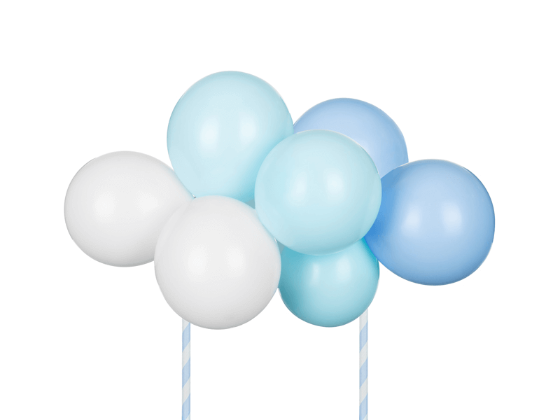 Ballong Cake topper Ljusblå 29 cm