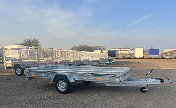  SLÄPVAGN ::: 283 x 135 cm :: 850 kg <- - > 1000 kg  :: BROMSAD :: Sävsjö flak FTB 2831