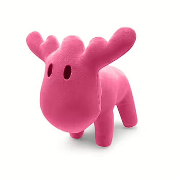 Mjukisdjur Älg M, rosa
