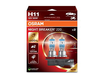 H11 OSRAM 12V NB  NEXT GENERATION  NYHET +220%  2 st