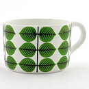 Stig Lindberg (Berså 1961) Teacup with Green Leaf Decor 11,5 cm (No Saucer) (1)