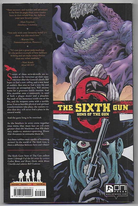 Sixth Gun: Sons of The Gun TP NM Solblekt på ryggen