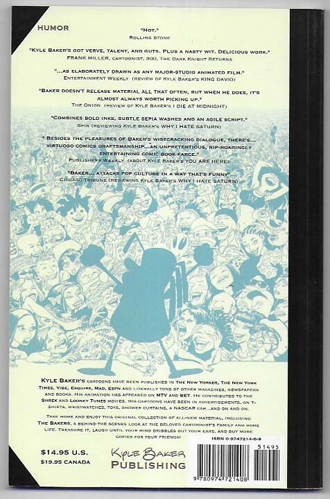 Kyle Baker Cartoonist SC NM-