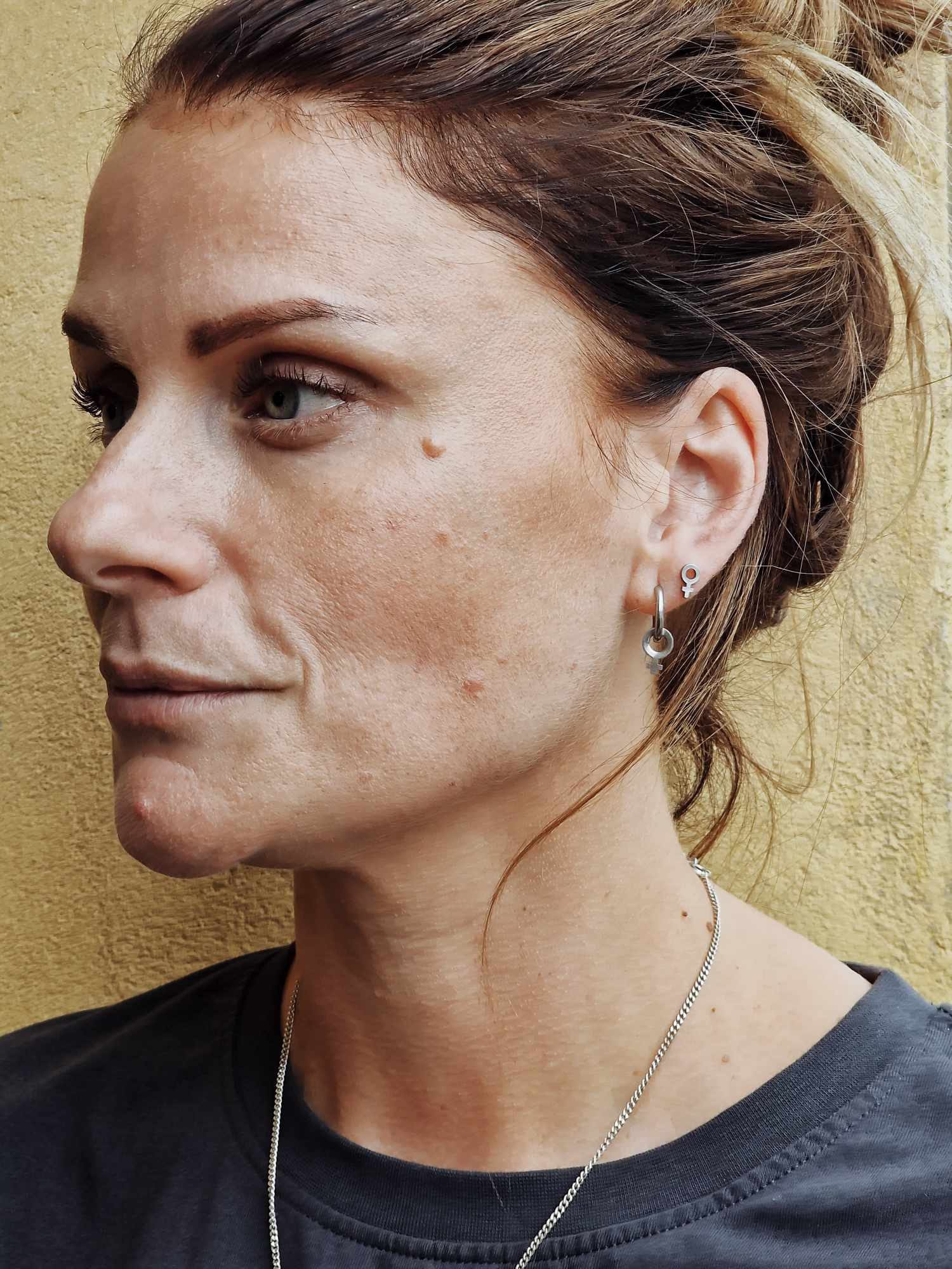 Earring "femme" chunky