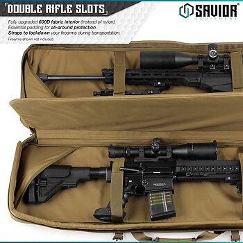 Savior Equipment Urban Warfare 36"  Double Rifle Case - FDE 2
