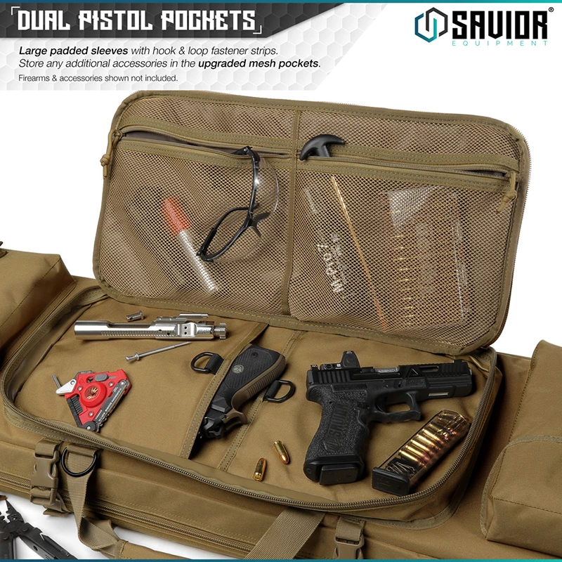 Savior Equipment Urban Warfare 36"  Double Rifle Case - FDE 4