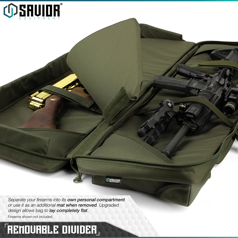 Savior Equipment Urban Warfare 36"  Double Rifle Case - OD Green 2