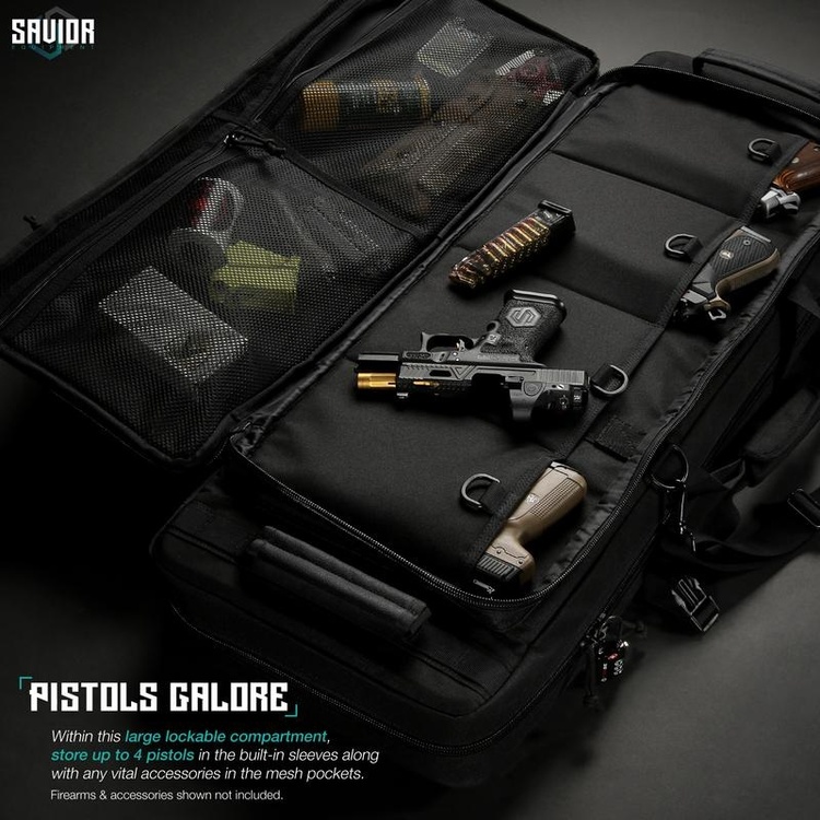 Savior Equipment Specialist 42" Double Rifle Case - Black 3