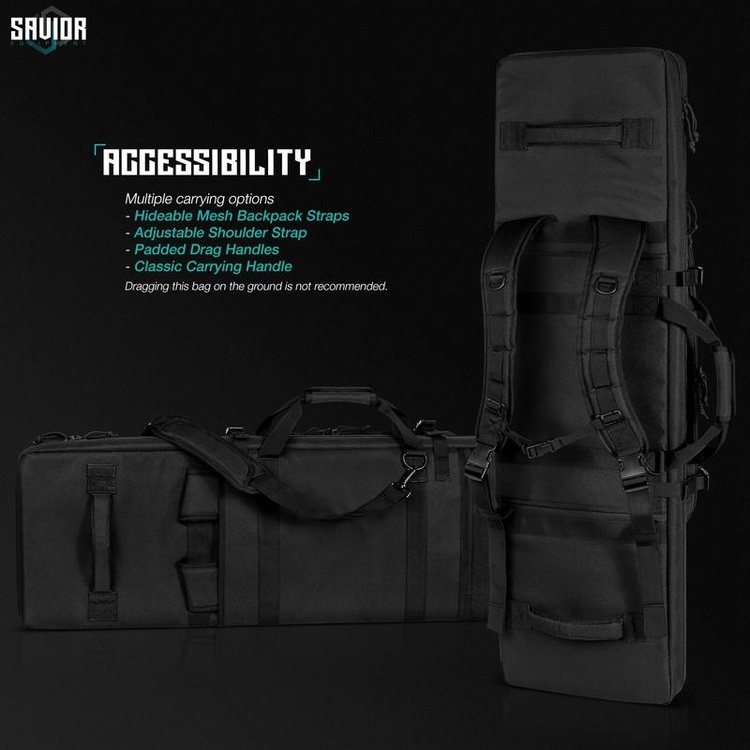 Savior Equipment Specialist 42" Double Rifle Case - Black 5