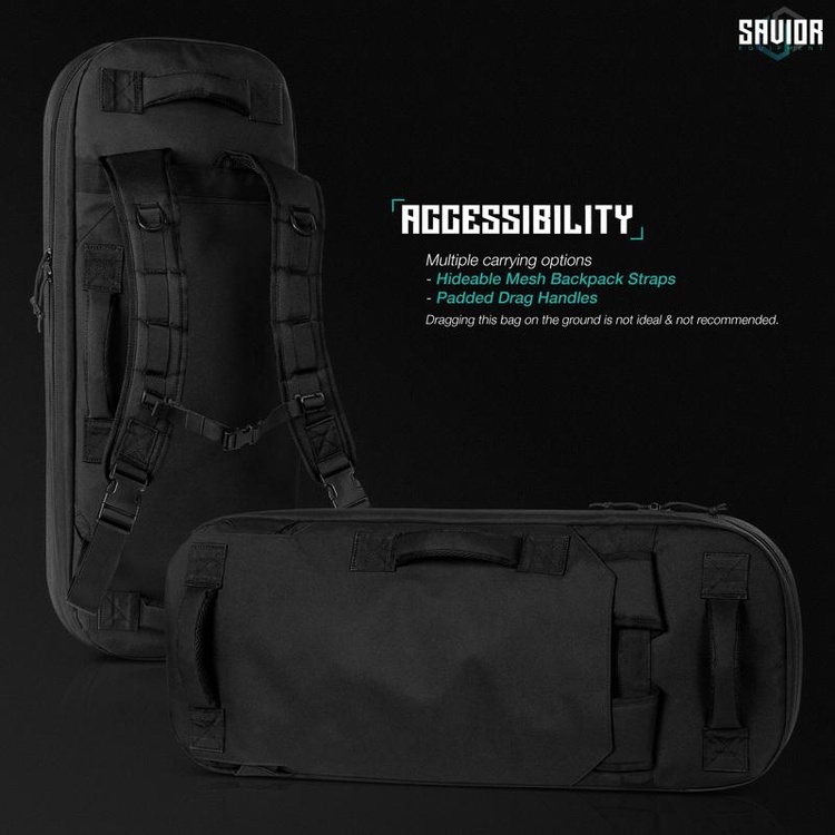 Savior Equipment Specialist 34" Covert Single Rifle Case - Black 5