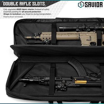 Savior Equipment Urban Warfare 42" Double Rifle Case - Black 2