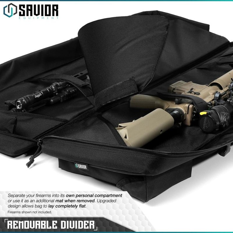Savior Equipment Urban Warfare 42" Double Rifle Case - Black 3