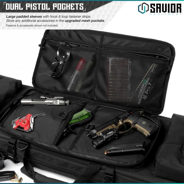 Savior Equipment Urban Warfare 42" Double Rifle Case - Black 4