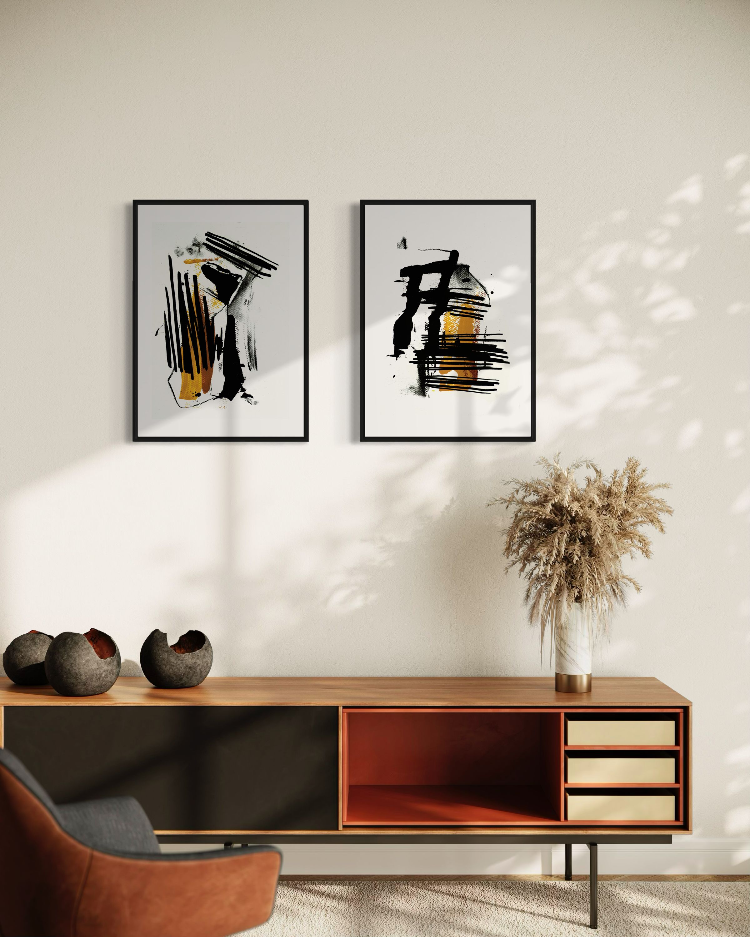 Yellow Brush No3 - Poster - 3
