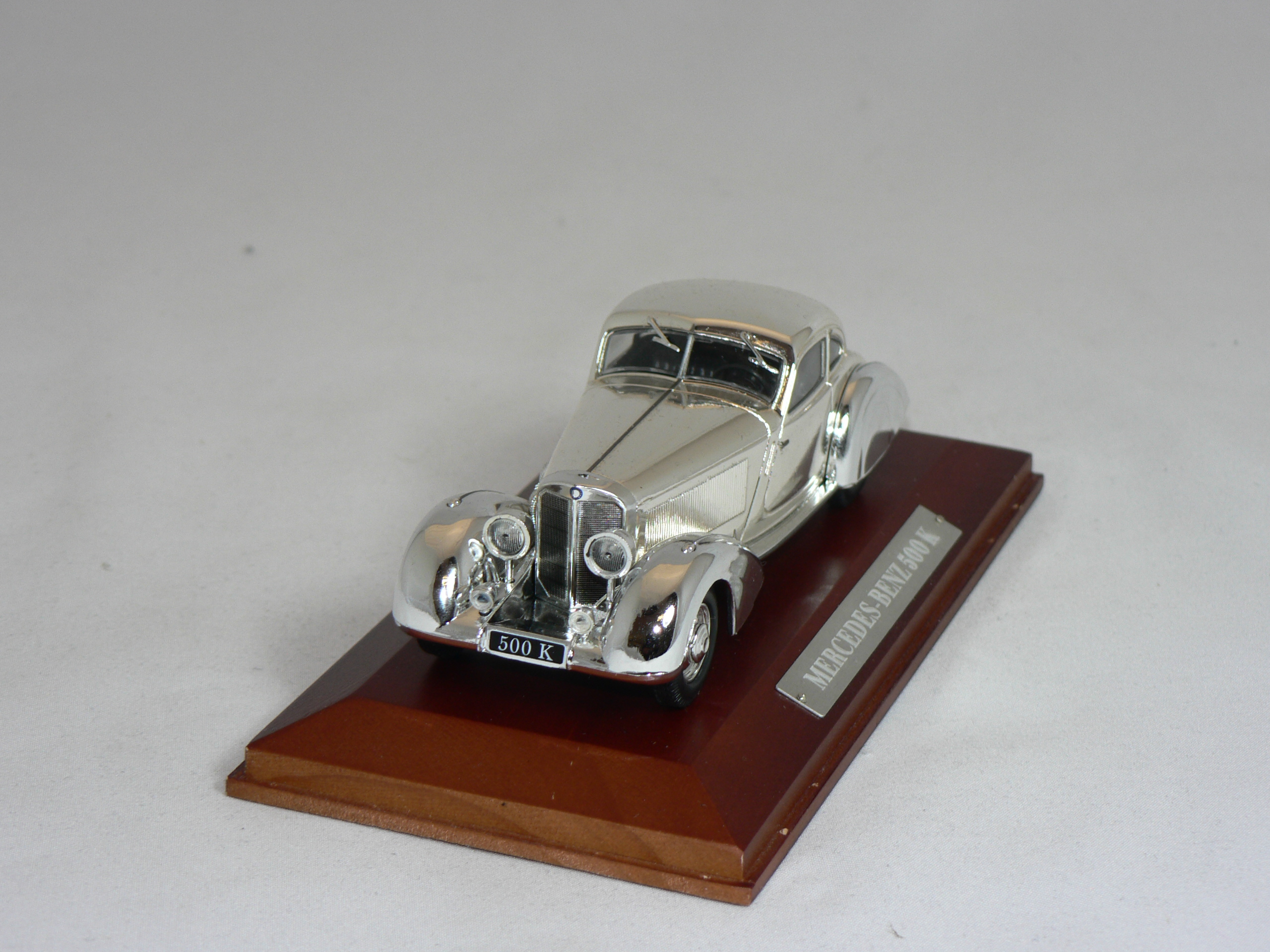 Mercedes-Benz 500 K  Silver cars collection  1:43  Atlas