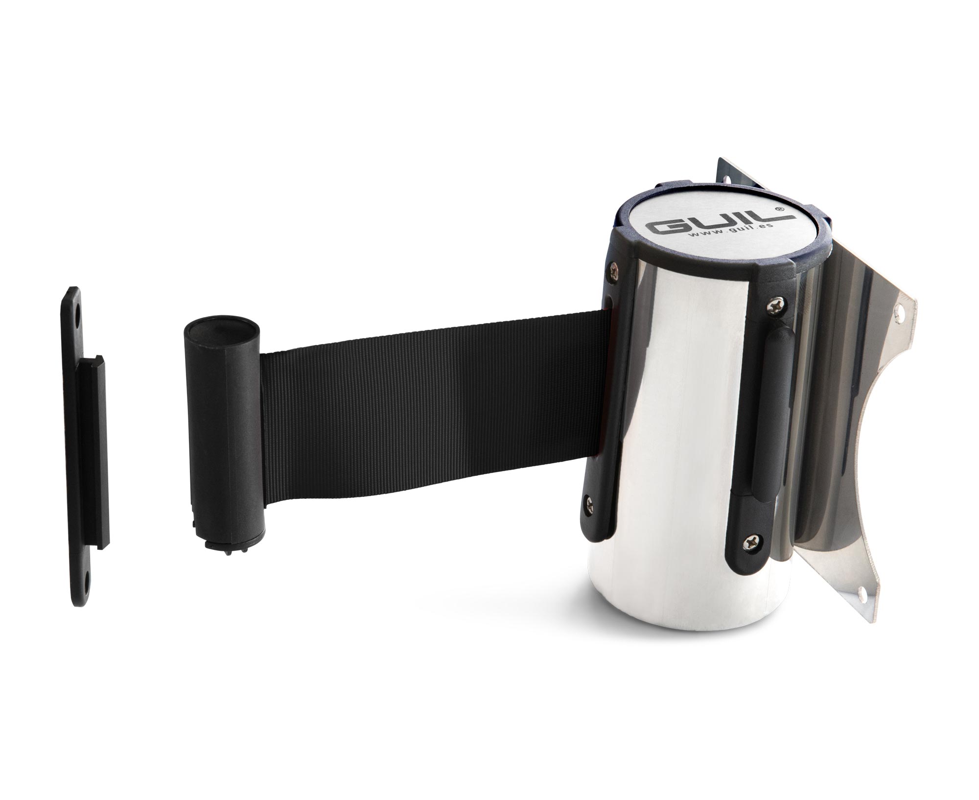 Wall-mounted retractable belt / 3 m - 2