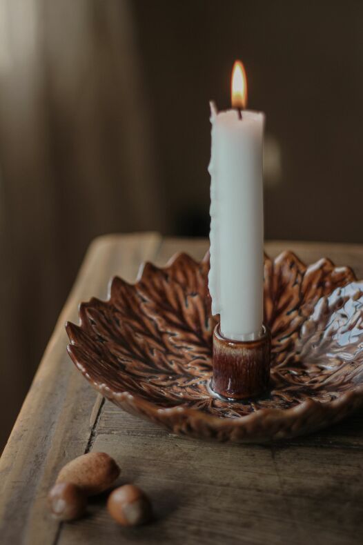 Leaf Candle Holder - Majas Cottage - 3