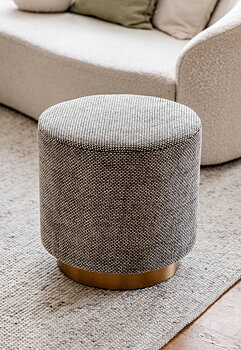 Bolly sittpuff grön/beige