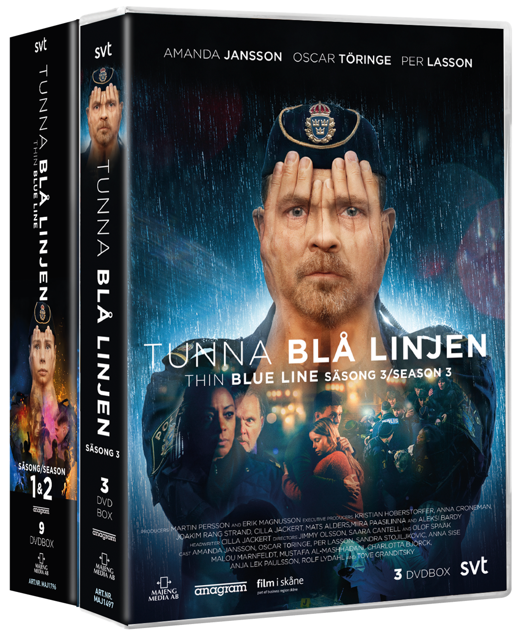 Tunna Blå Linjen - Thin Blue Line S1-3 Kompletta serien