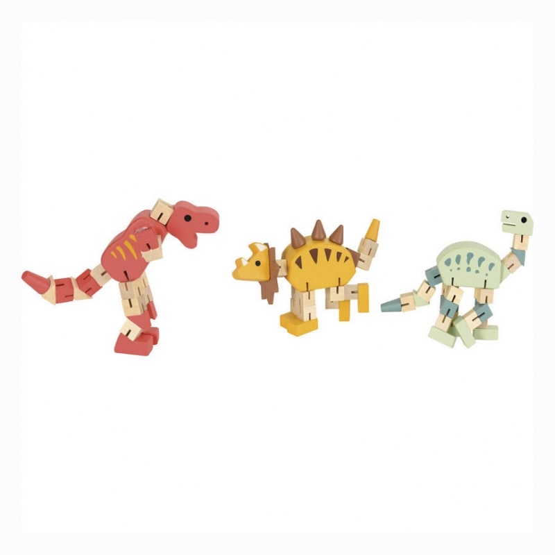 Dinosaurier i trä, böj och formbara