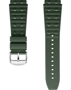 Breitling Rouleaux gummiband grön 22 mm