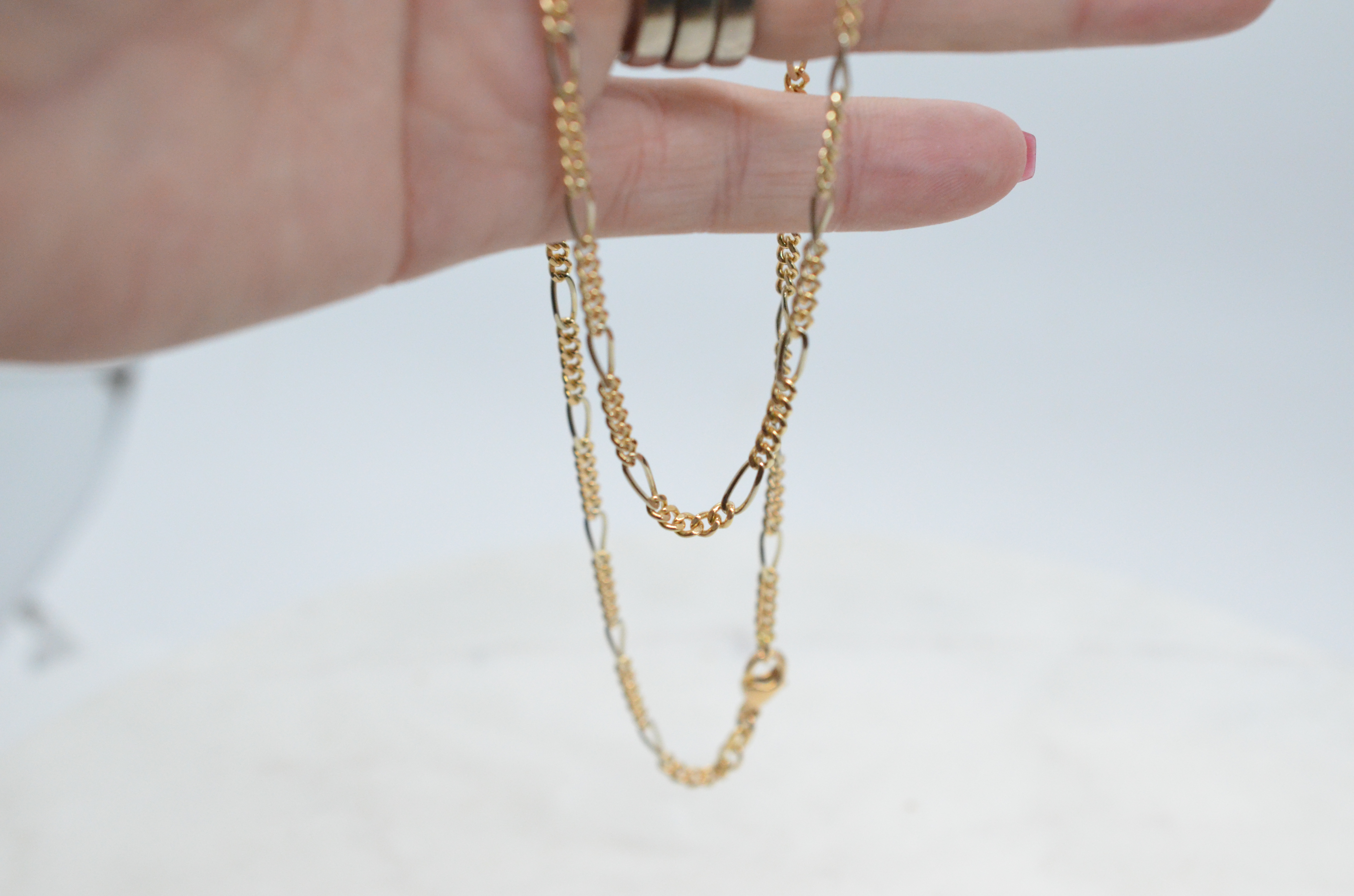 Vintage 18k two color necklace