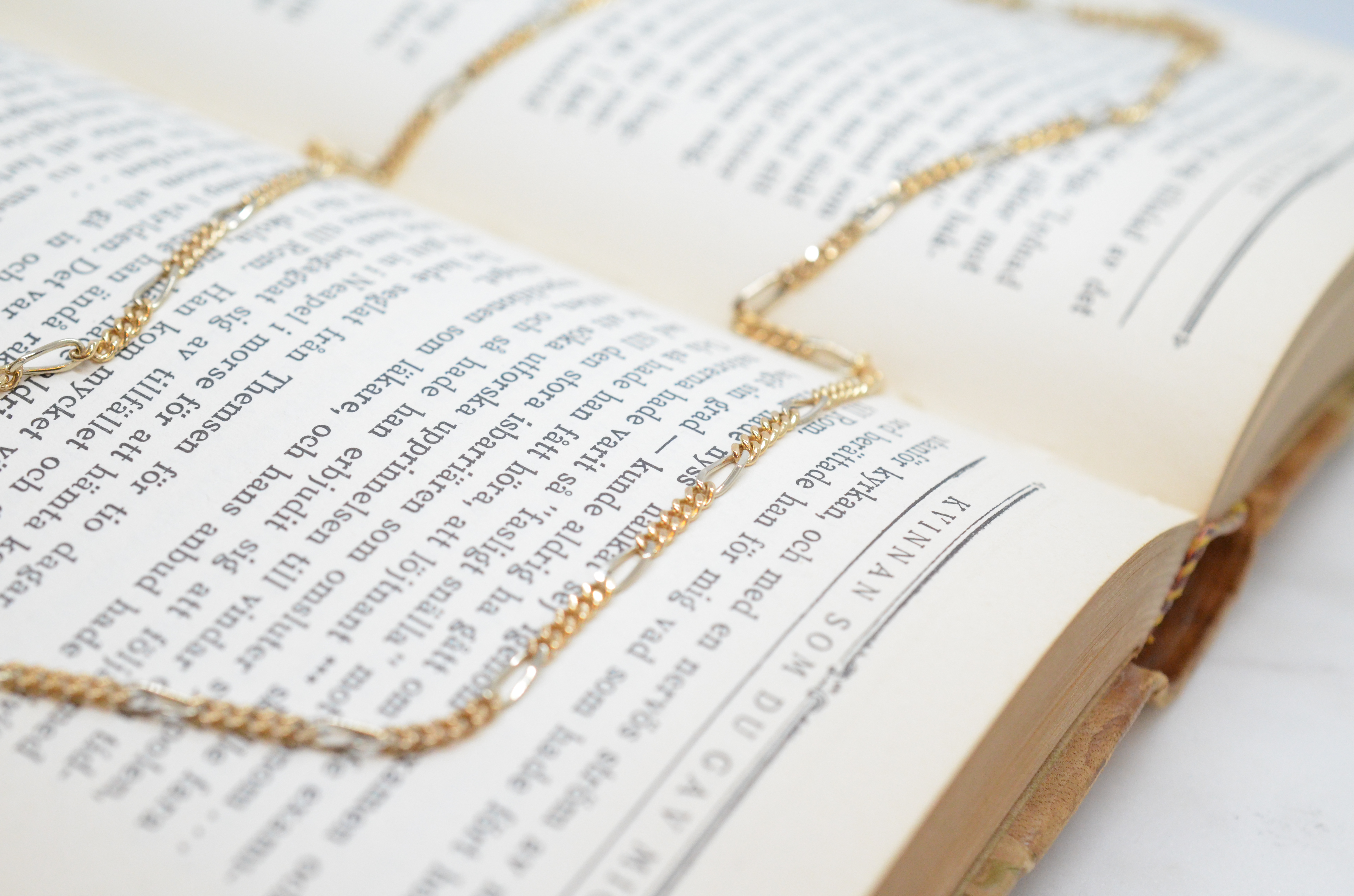 Vintage 18k two color necklace - 6