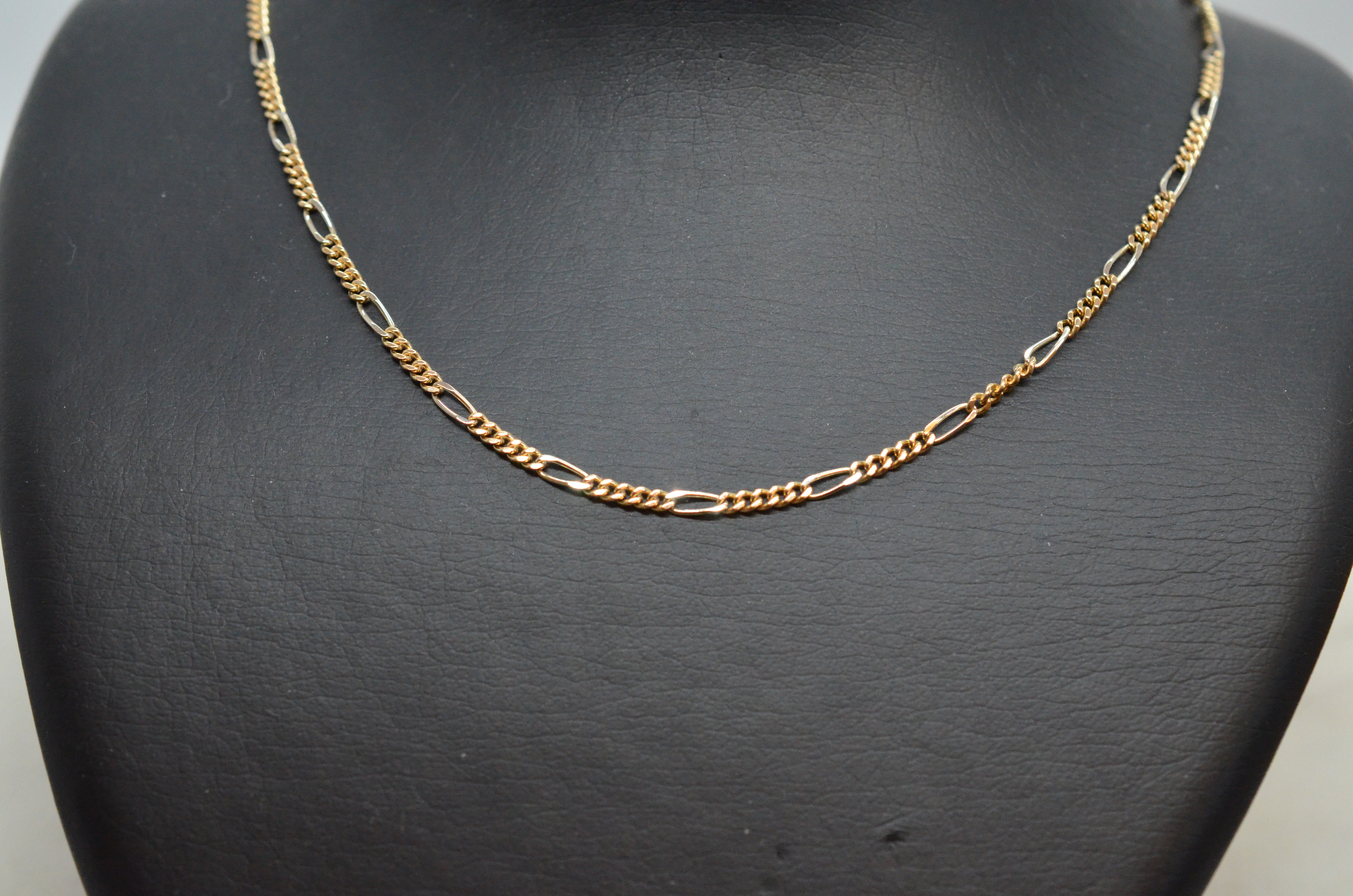 Vintage 18k two color necklace - 4