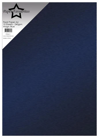 Paper Favourites 10-pack 240 g Pearl Paper "Magic Blue" 