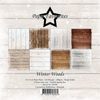 Paper Favourites Winter Woods 15x15 cm Paper Pack 