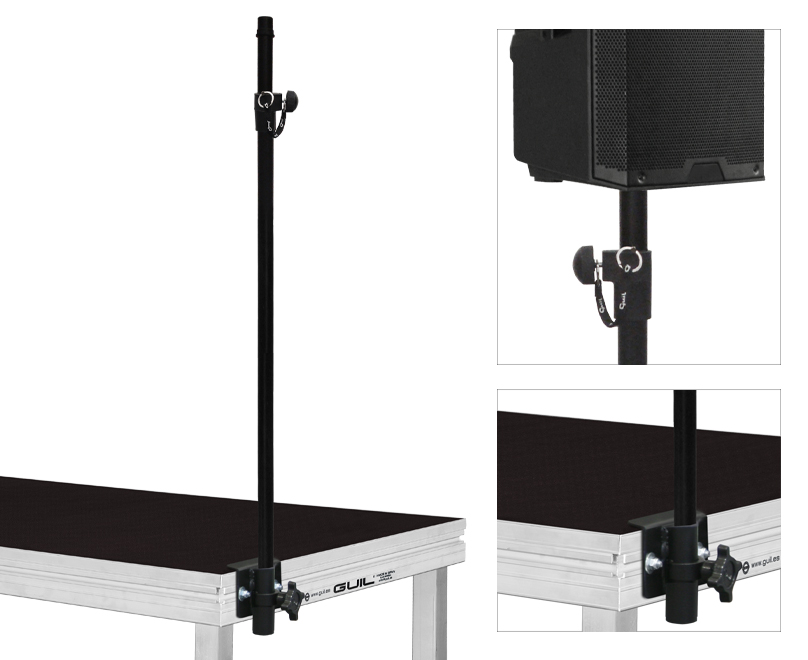 Telescopic speaker stand with connector - 2