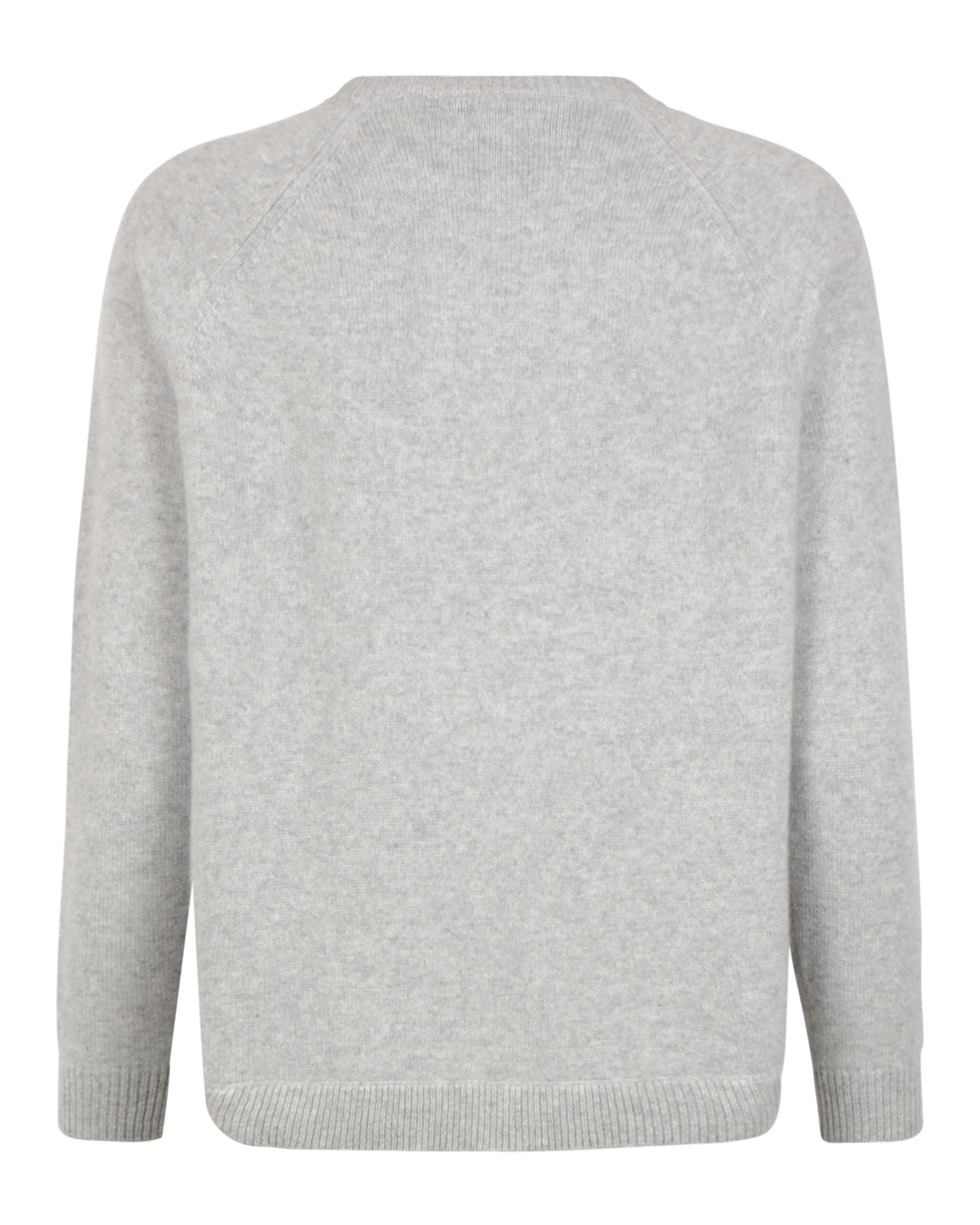 Kashmirjumper raglan curved ljusgrå - 2