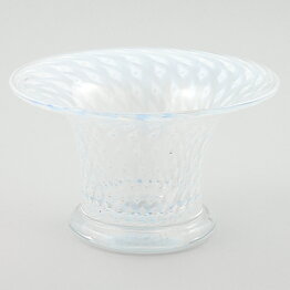Bertil Vallien (Cirrus 1973) White Bowl with med Bubble Decor 14 cm