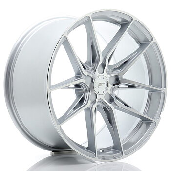 JR Wheels JR44 19x10 ET15-45 Oborrad Silver w/ Machined Face