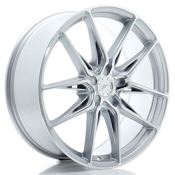 JR Wheels JR44 20x8 ET20-40 Oborrad Silver w/ Machined Face