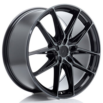 JR Wheels JR44 20x9 ET20-51 Oborrad Black Machined w/Tinted Face