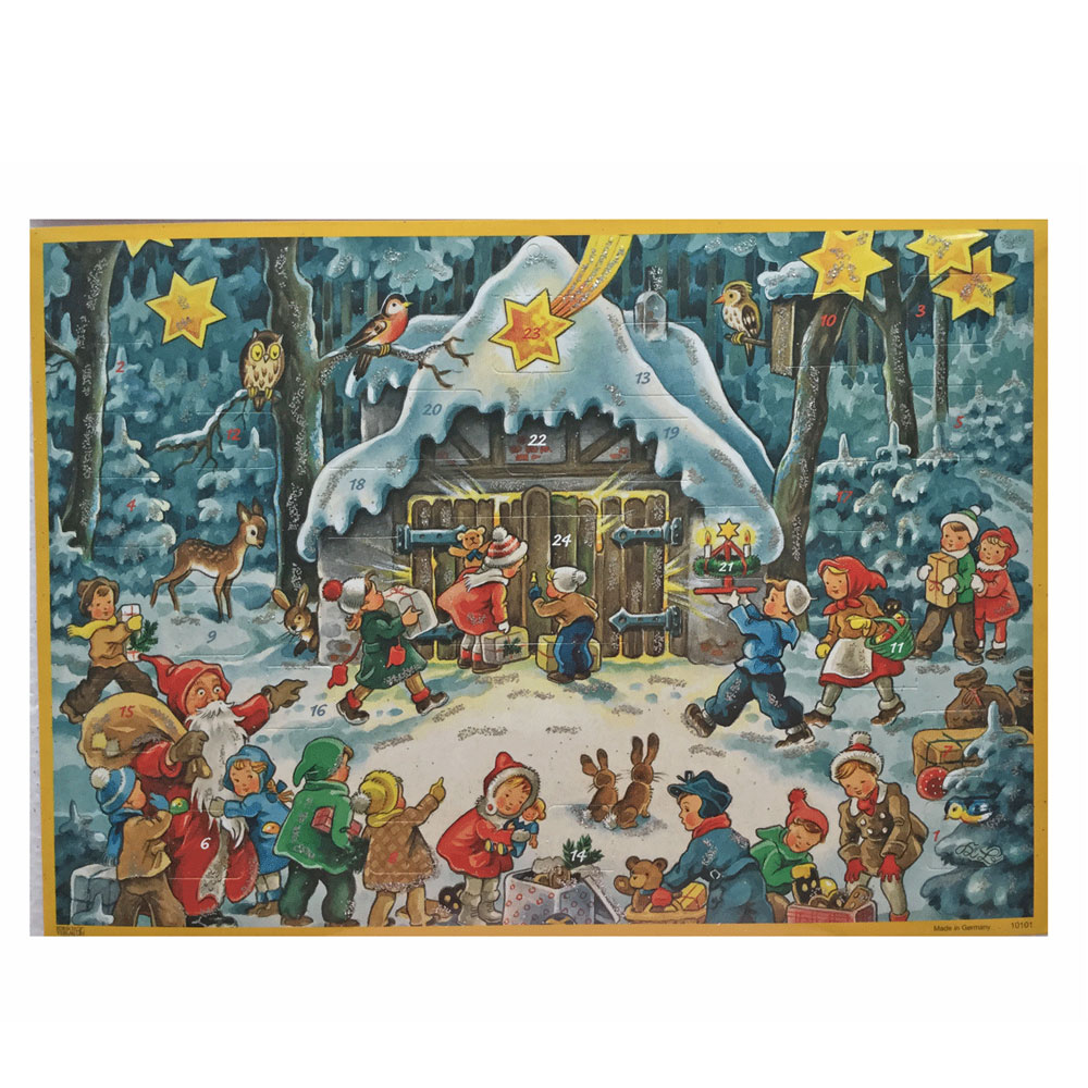 Adventskalender A4 - Julstallet i skogen