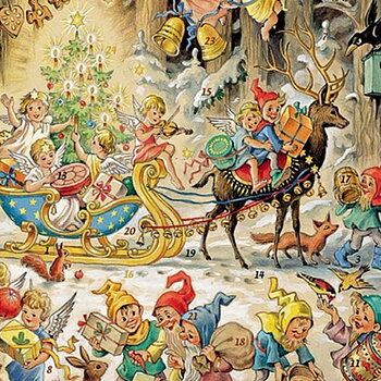 German Advent Calendar A4 Elisabeth Buzek 1957