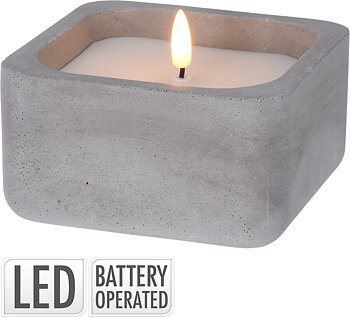LED-ljus i kruka 120x120x65mm