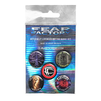 Fear Factory Albums 92-01 Badge Pack