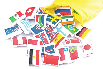 Flaggor till Världskartan från Oskar & Ellen