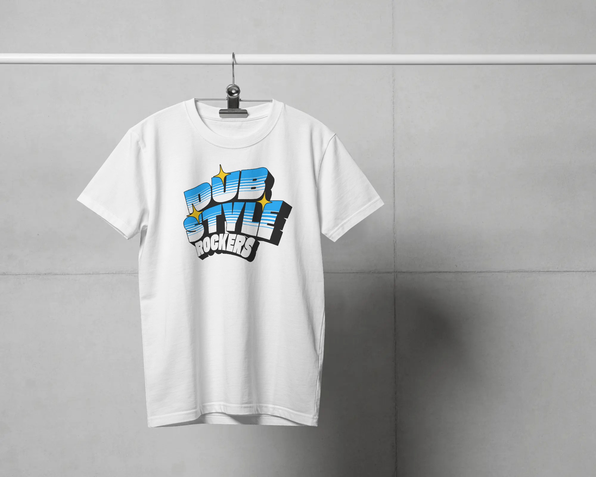 Dub Style Rocker T-shirt White / Navy - 2