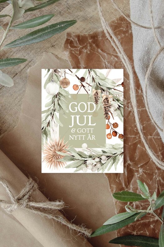 Card, God Jul & Gott Nytt År - Majas Cotta