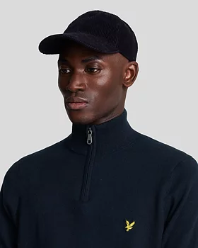 Lyle & Scott - Cotton Merino 1/4 Zip - Dark Navy